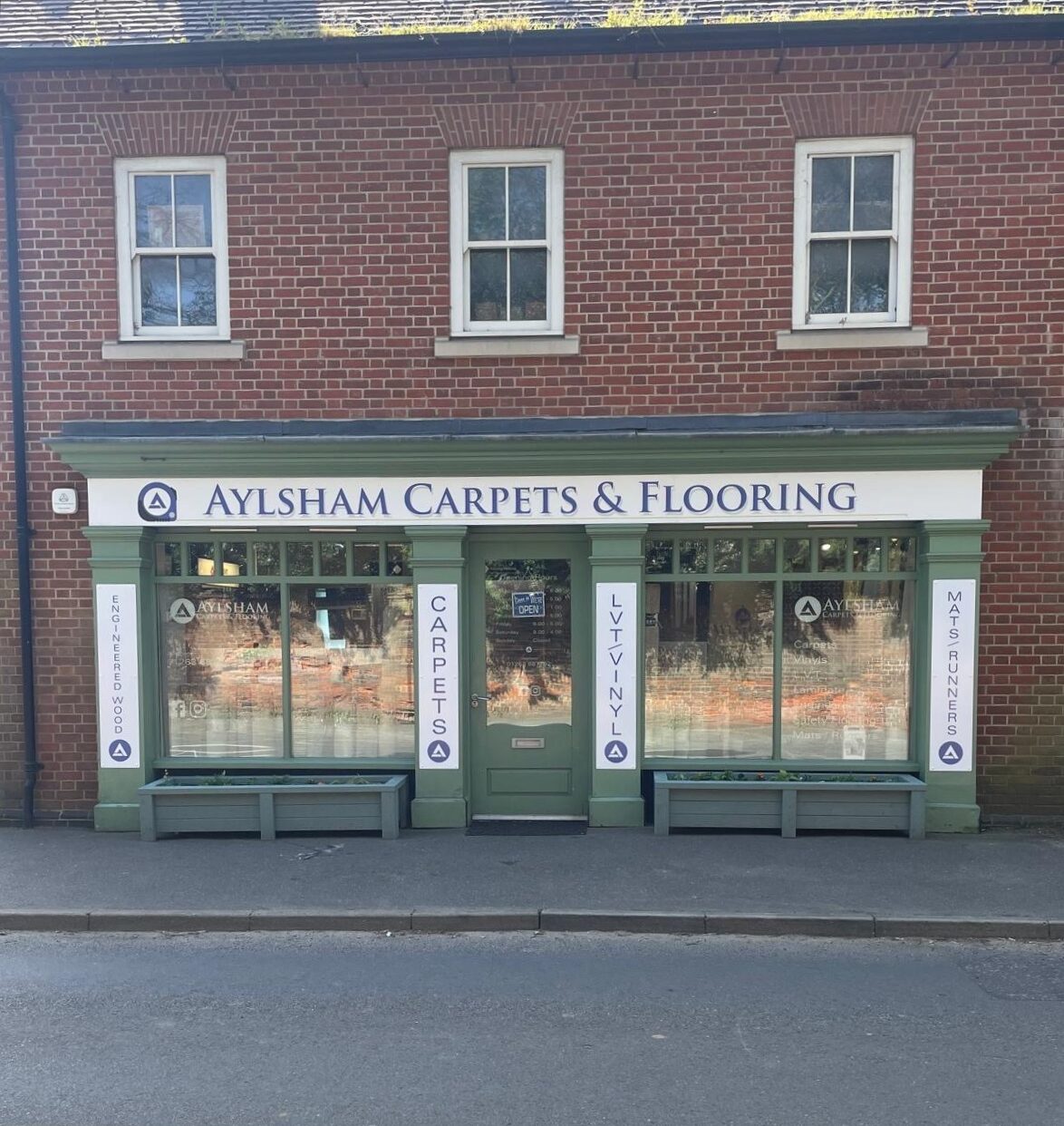 outside of aylsham carpets and flooring shop